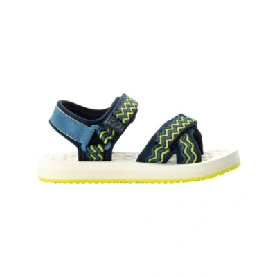 Image of Jack Wolfskin ZULU Unisex Walking sandals for kids, Size: 5.5, Elemental blue Textile/synthetics
