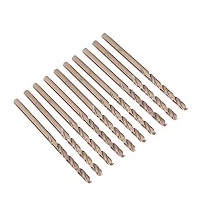 Image of 4mm Cobalt Drill bits + M35 Bit Set HSS CO Drills 1.0 5.0MM rilling on Stainless Steel (4mm)