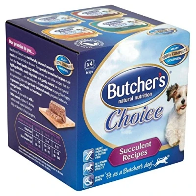 Image of Butcher&#039;s Natural Nutrition Choice Succulent Meat Foil Tray (4x150g)