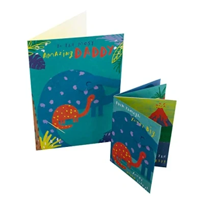 Image of Hallmark Father&#039;s Day Card for Daddy Cute Dinosaur Design with Keepsake