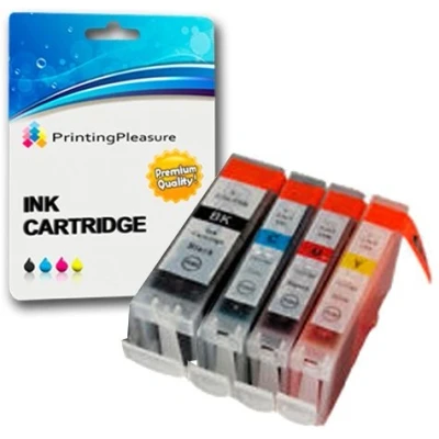 Image of SET of 4 Compatible Printer Ink Cartridges for BJC 3000 6000 6100 6200 6500 I550 I560 iP3000 iP4000 iP5000 MP700 MP730 MP780 S450 S520 S600 S750 BCI 3eBK 6C 6M 6Y