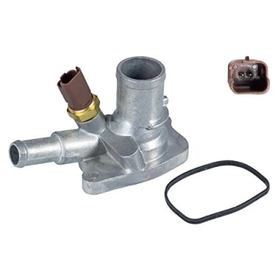 Image of 9S518575AA Thermostat Housing BLUE PRINT ADA109217 88C with seal Temperature Switch FIAT: 500 C Convertible, Hatchback, Panda II Hatchback