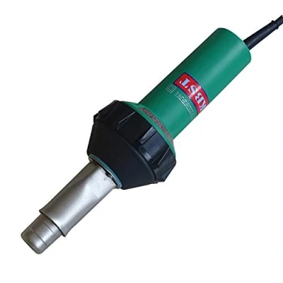Image of 220V 1600W Hot Air Welding Gun for HDPE Geomembrane Welder TPO Foof with Flat Weld Nozzle and Rollers Plastic