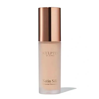 Image of Satin Silk Longwear Foundation from Sculpted by Aimee (Light 3.0) Lightweight, Hydrating &amp; Buildable High Coverage, Sweat Resistant
