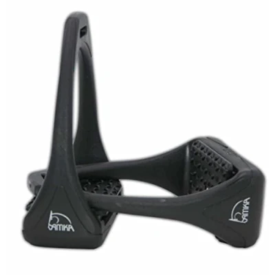 Image of Compositi AMKA Soft Reflex Shock absorbing Plastic Stirrups with Non Slip Tread, Black, One Size
