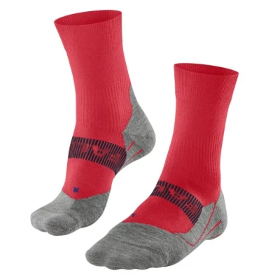 Image of FALKE Men&#039;s RU4 Endurance Cool M So Functional Yarn Anti Blister 1 Pair Running Socks, Red Bloody Mary 8177, 8 9