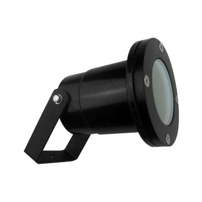 Image of Forlight Lighting Post 1 Light Outdoor Spotlight Black IP65
