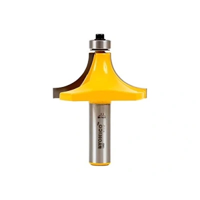 Image of Yonico 13968 13/16 Inch Radius Round Over Edge Forming Router Bit 1/2 Shank