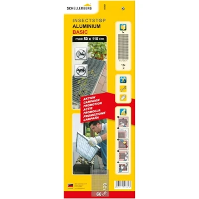 Image of Schellenberg 50361 Made Fabric Including mounting Material, Clean Light, Action for Cellar Shaft Cover, can be Shortened, Aluminium mesh, max. 50 x 110 cm