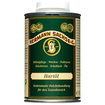 Image of wood oil, colourless hard oil for indoors, 500 ml natural furniture care tables, doors, wooden furniture, oak wild oak, heartwood, parquet.
