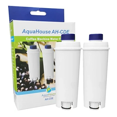Image of 2X AquaHouse AH CDE Compatible Filter for DeLonghi DLSC002, SER3017, 5513292811, fits BCO, EC800, EC680, Esam, ETAM, Bean to Cup Coffee Maker