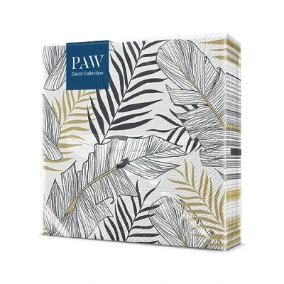 Image of PAW Napkins 3 Ply (33 x 33 cm) i 20 Pieces Perfect for Birthdays, Parties, Weddings, Communion and Celebrations Paper Colorful Patterns with Fruits, Lemons Tasty