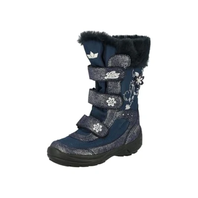 Image of Lico Mary V Snow Boot, Blue Marine Silver, 5 UK