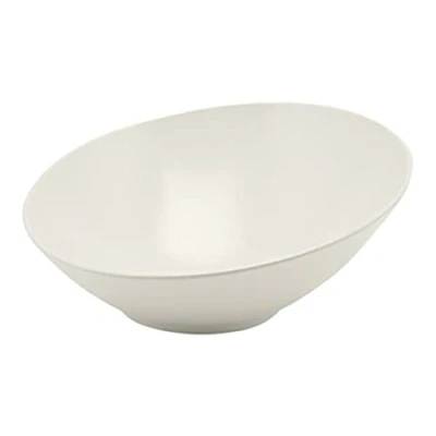 Image of Genware NEV MELSLB 21 Slanted Buffet Bowl, cm x 20 10 cm, White Melamine