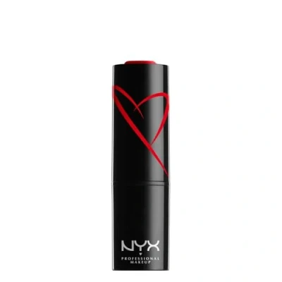 Image of NYX Professional Makeup Shout Loud Satin Lipstick, Ultra Saturated Colour, Vegan Formula, Red Haute