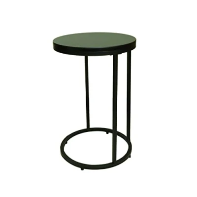 Image of ASPECT Side Table, Black, 40 Dia x 62.2(H) cm