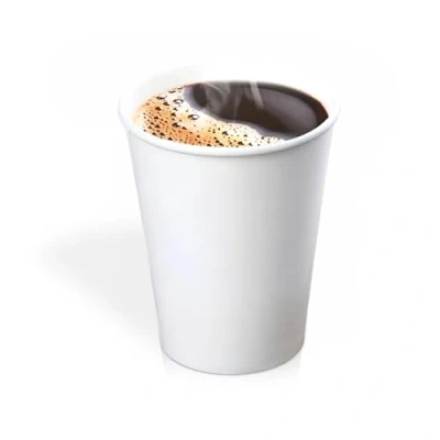 Image of We Can Source It Ltd 4oz Single Wall White Paper Cups Without Sipper Lids Great for Tea, Coffee, Cappuccino, Hot Drinks Eco Friendly 100% Compostable Recyclable 1000 Pieces