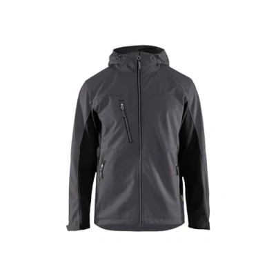 Image of Blaklader 336325269699XS Zip Hoodie Medium Grey/Black, Xs