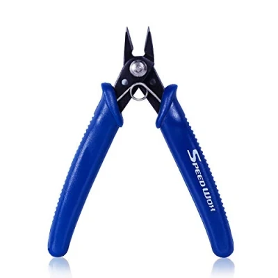 Image of SPEEDWOX 5 Inches Flush Cut Wire Cutters Small Cutter Pliers Diagonal Side Cutting Plier Mini Electronic Scissors Micro Shear French Spring Precision Fine Jewelry Making Tool