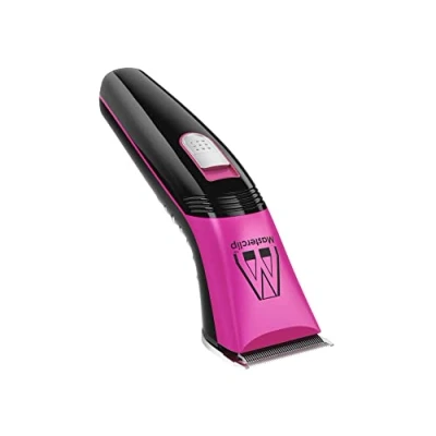 Image of Masterclip Cordless Horse Trimmers (Pink), Ultra Quiet; Professional Grooming Kit with Lightweight Trimmer. Rechargeable Showmate II Clipper for trimming Horses and Ponies (Showmate Pink)