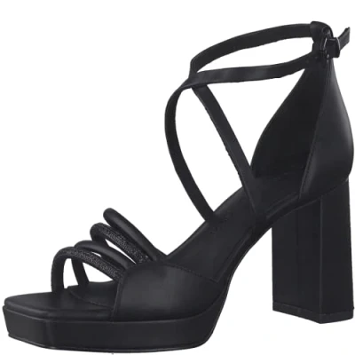 Image of MARCO TOZZI Women&#039; 2 28356 30 Heeled Sandal, Black (Black Comb), 5 UK