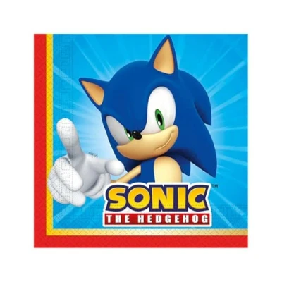 Image of Sonic Party Napkins x 20