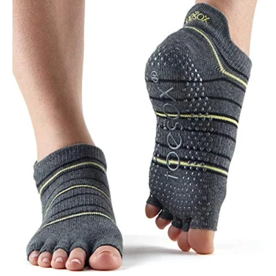 Image of Toesox Low Rise Half Toe Grip Socks (Small, Amped)