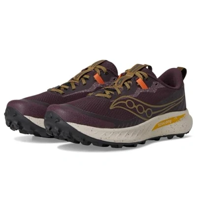 Image of Saucony Peregrine 15 Trail running shoes, Men&#039;s, Size: 6.5, Wine/kodiak shoes