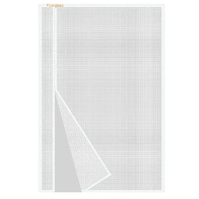 Image of Risareyi Side Opening Magnetic Fly Screens for Doors 85x200cm, Reinforced White Fibreglass Mesh, Reversible Door Screen Curtain Patio Mosquito Net Anti Mosquito, with Powerful Magnets