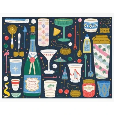 Image of Galison 9780735382602 Merry Mixer 1000pc Foil Puzzle
