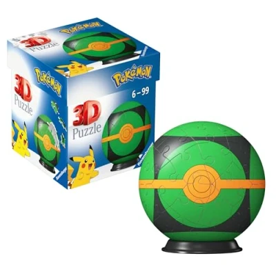 Image of Ravensburger Pokemon Dusk Ball 3D Jigsaw Puzzle for Kids Age 6 Years Up 54 Pieces No Glue Required Pokeball