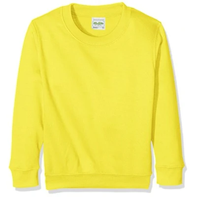 Image of AWDis Boy&#039;s Kids Sweatshirt , Yellow (Sun Yellow), Medium