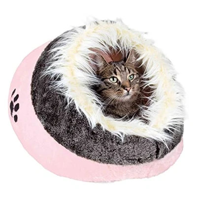 Image of Trixie Minou Cuddly Cat /Dog Cave, 35X26 41cm, Lilac/Violett