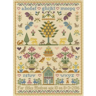 Image of Bothy Threads Cross Stitch Kit The Birthday Sampler
