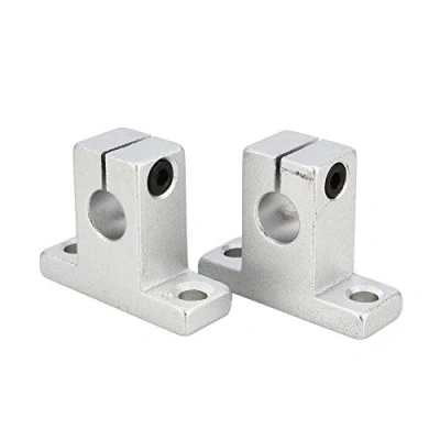 Image of sk10 Linear Rail Shaft Support Bracket, 2 Pcs 10mm Guide Bracket Vertical Optical axis Holder for XYZ table CNC XY rotary positioning