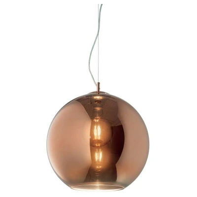 Image of Nemo Indoor Dome Ceiling Pendant Lamp 1 Light Copper, E27