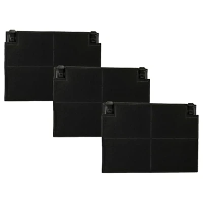 Image of vhbw 3x Activated Carbon Filter compatible with Zanker ZKP6010X Extractor Hood 19.5 x 13.9 2.2 cm