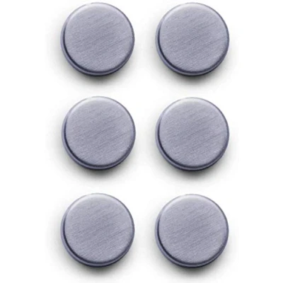Image of Zeller Magnet Set 6 pcs, Metal, Multi Colour, 2.7 x 10 cm