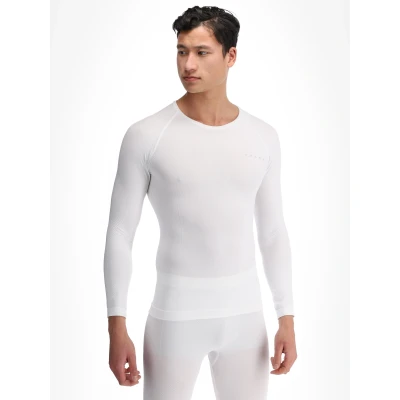 Image of FALKE Men&#039;s Warm Round Neck M L/S SH Functional Yarn Quick Dry 1 Piece Base Layer Top, White (White 2860) new eco friendly, L