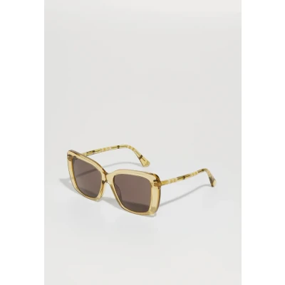 Image of Burberry Woman BE4456 416773 Sunglasses Acetate Beige Brown Squared Normal