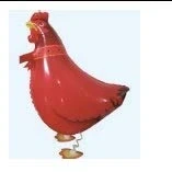 Image of Party Balloons Hen Chicken Jungle Walking Pet Balloon Animal Airwalker Zoo Farm Foil Helium Kids Fun Toy