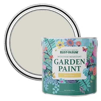 Image of Rust Oleum Brown Mould Resistant Garden Paint In Matt Finish Mocha 2.5L