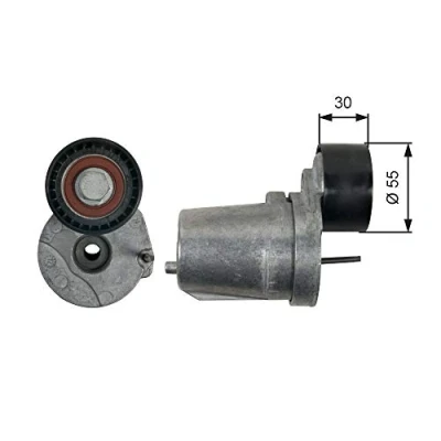 Image of 11287800334 Tensioner Pulley GATES T39226 PowerGrip BMW: 5 Saloon, Touring