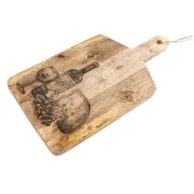 Image of Marco Paul Engraved Chopping Board Wooden Cutting and Serving Carving Meat or Vegetables Sturdy Durable Multi Purpose Kitchen Accessories Platter Cheese