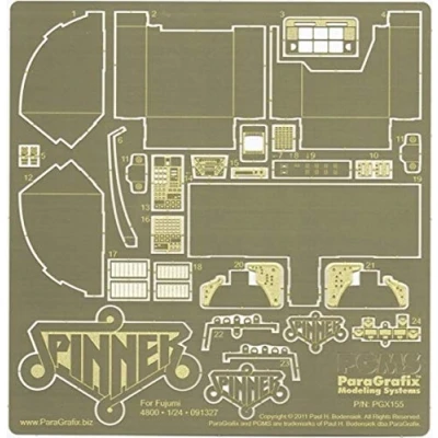 Image of Paragrafix Blade Runner Spinner Photoetch Set 1:24 Scale (PGX155)