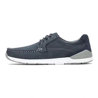 Image of Hush Puppies Men&#039;s Flynn Boat Shoe, Navy, 8 UK