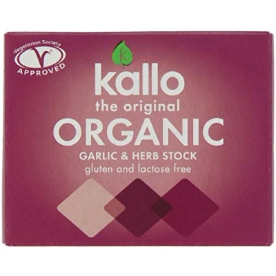 Image of Kallo Organic Garlic &amp; Herb Stock Cubes 66g (PACK OF 4)
