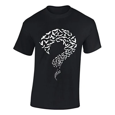Image of Crown Designs The Riddler Logo Comedy TV Show Inspired for Men &amp; Teenagers T Shirts Tops Black/Large