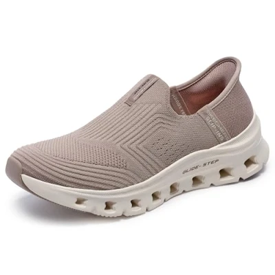 Image of Skechers Women&#039;s Glide Step PRO Everyday Citizen Sneaker, Tan, 6.5 UK