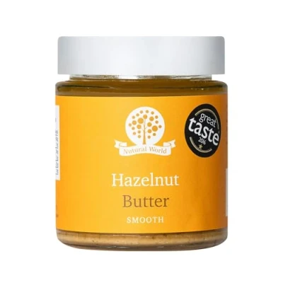 Image of Nutural World Smooth Hazelnut butter (170g) 100% Pure/Single Ingredient Great Taste Award winner